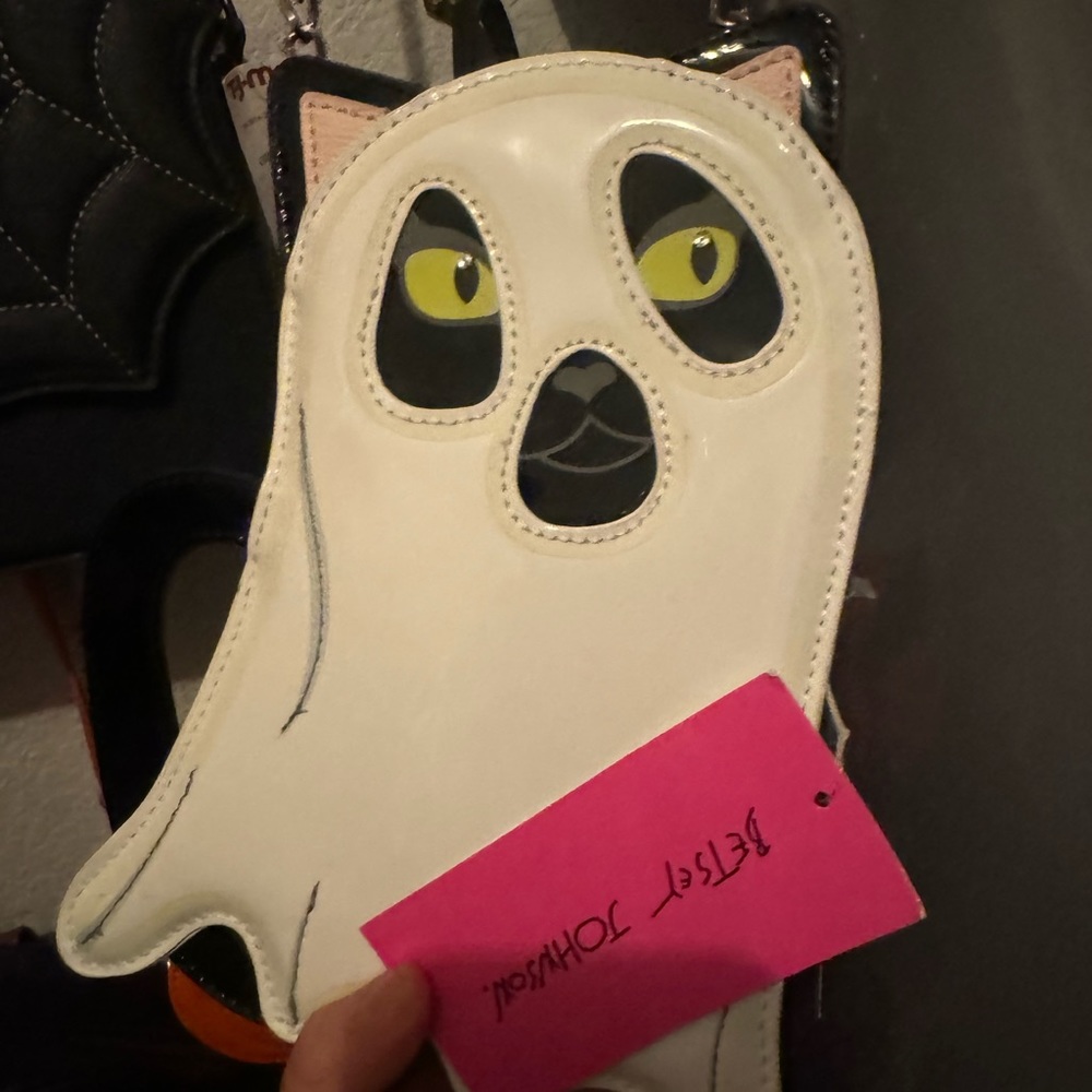 Betsy Johnson glow-in-the-dark cat purse new with tags never used